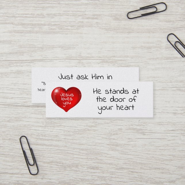 Jesus loves you Card (Front/Back In Situ)