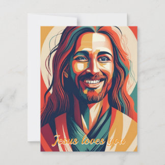 Jesus loves you card