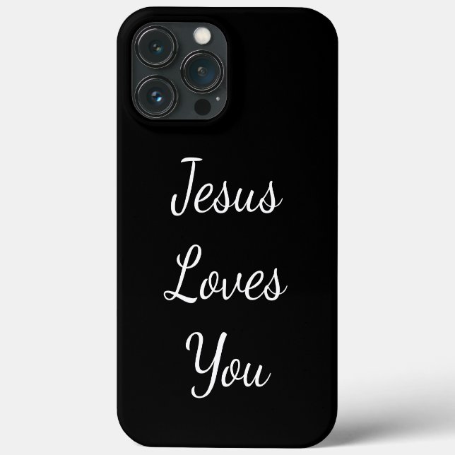 Jesus Loves You Case-Mate iPhone Case (Back)