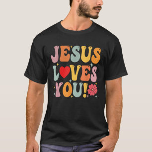 Jesus Loves You Christian Kids Women Religious Fai T-Shirt