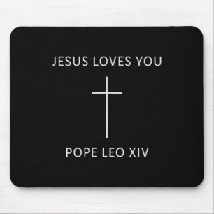 Jesus Loves You Christian Minimal Religious Faith  Mouse Pad
