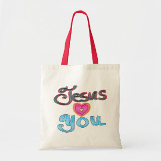 Jesus Loves You Christian Quote Tote Bag