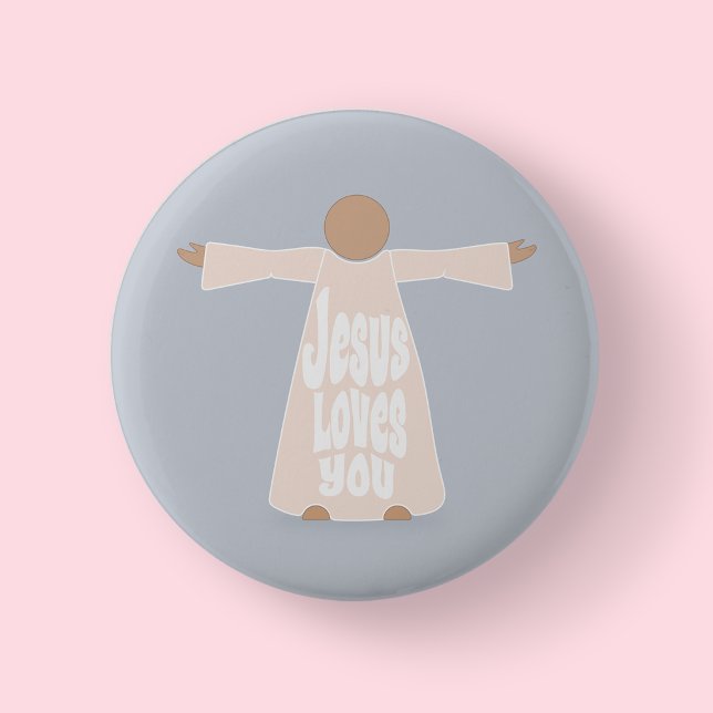 Jesus Loves You Christian Unity Week Button (Jesus Loves You Christian Unity Week Button )