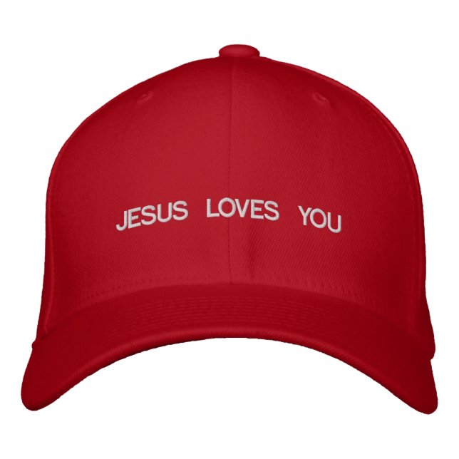 Jesus Loves You Embroidered Hat (Front)