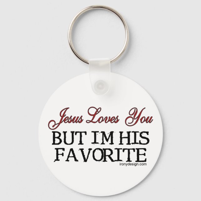 Jesus Loves You Favourite Keychain (Front)
