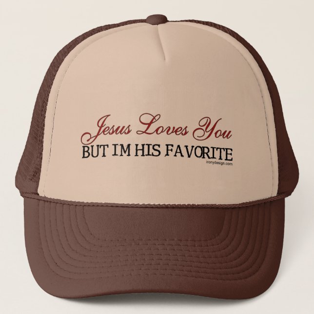 Jesus Loves You Favourite Trucker Hat (Front)