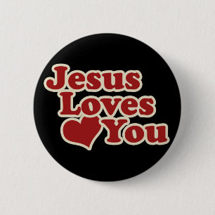 Jesus Loves you for Christians 2 Inch Round Button