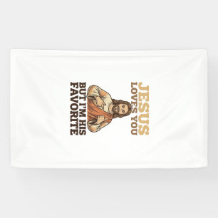 Jesus Loves You Funny Vintage Faith Shirt Design_1 Banner