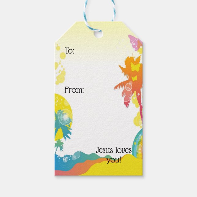Jesus loves you! gift tags (Front)