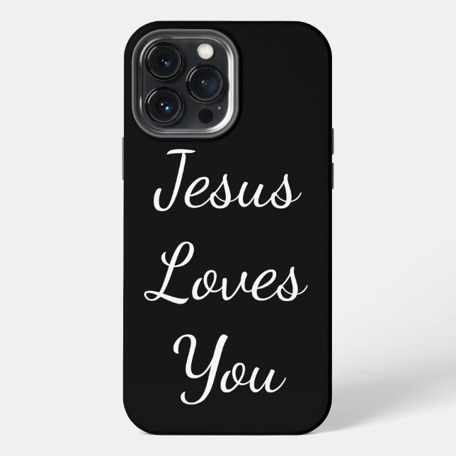 Jesus Loves You iPhone Case (Back)