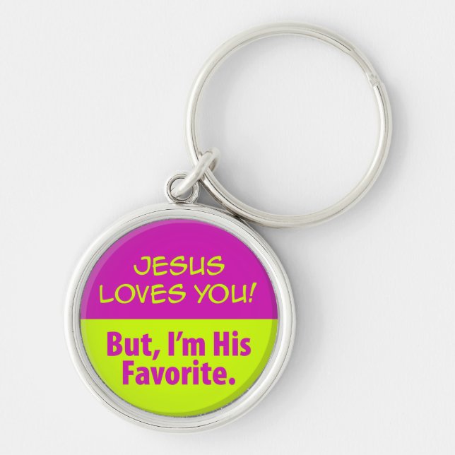 Jesus Loves You! Keychain (Front)