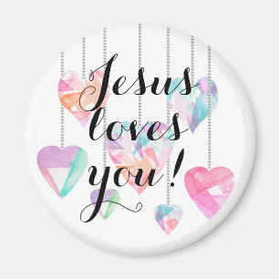 Jesus loves you! magnet
