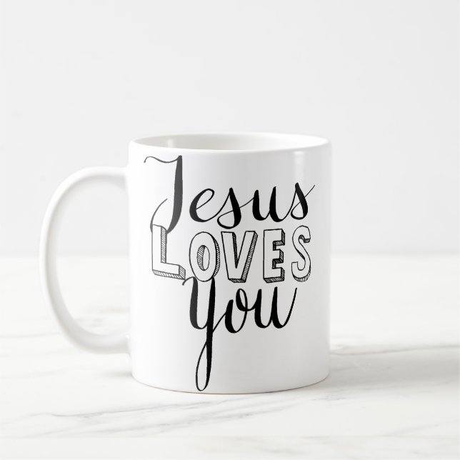 Jesus Loves You mug (Left)