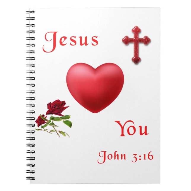 jesus loves you notebook (Front)