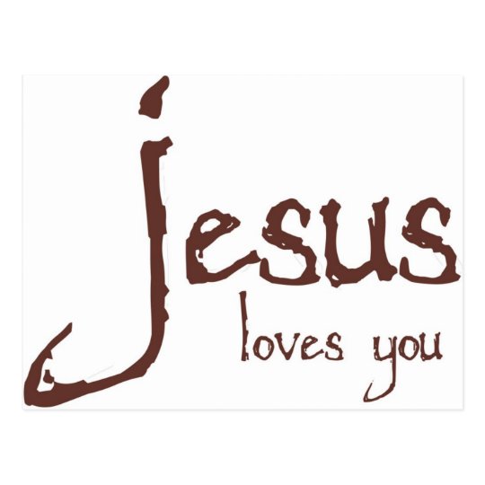 Jesus Loves You Postcard