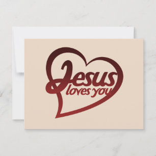 Jesus Loves you Postcard