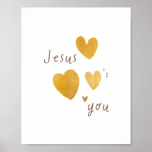 Jesus loves you. Poster Prints digital modern