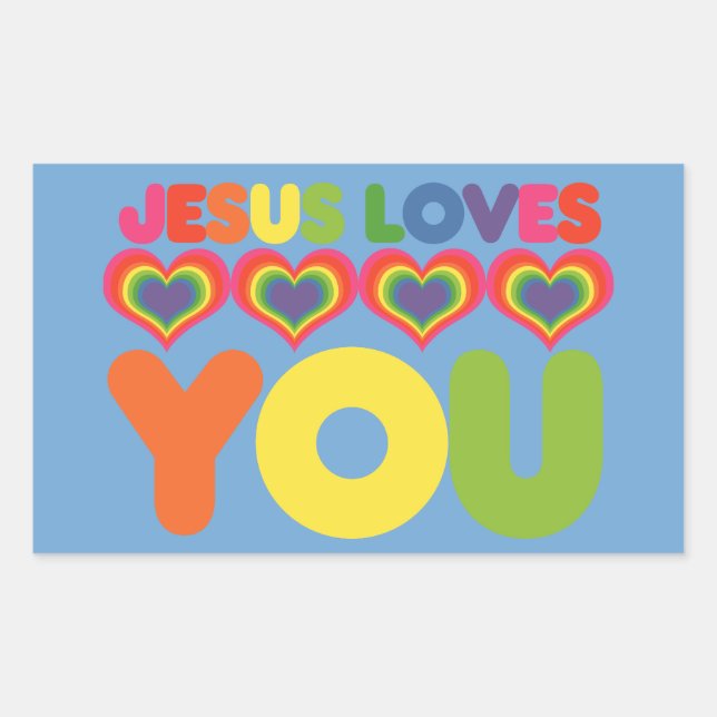 Jesus Loves you Sticker (Front)