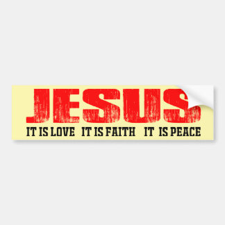Jesus Loves You The Motivational Bible  Bumper Sticker