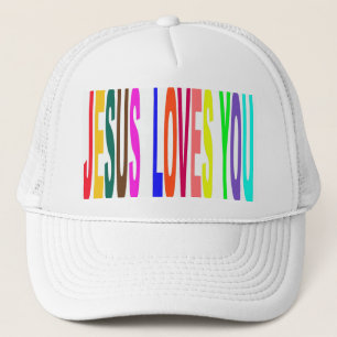 JESUS LOVES YOU TRUCKER HAT