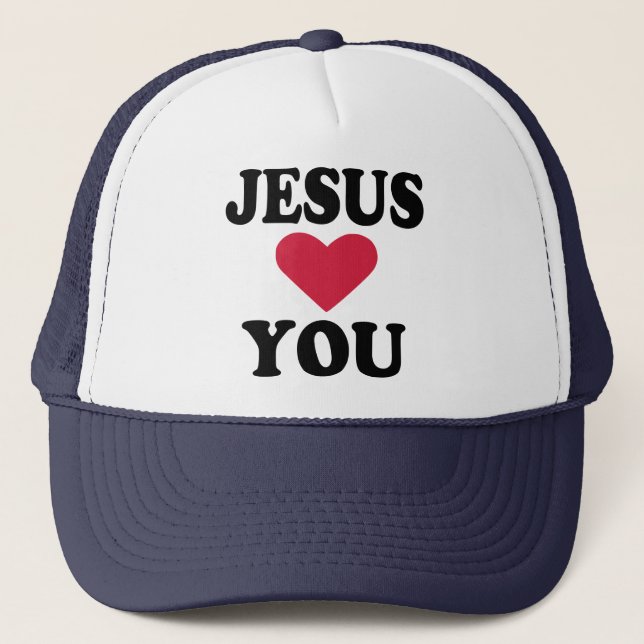 Jesus loves you trucker hat (Front)