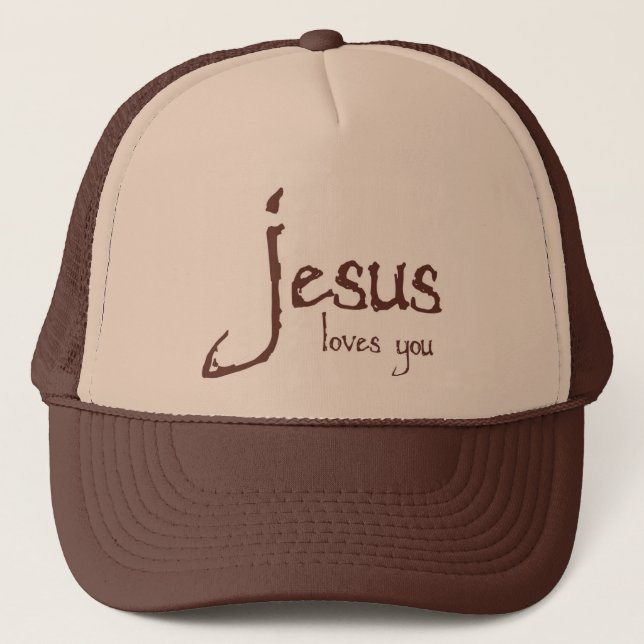 Jesus Loves You Trucker Hat (Front)