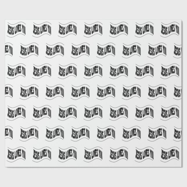 Jesus Loves You Wrapping Paper (Flat)