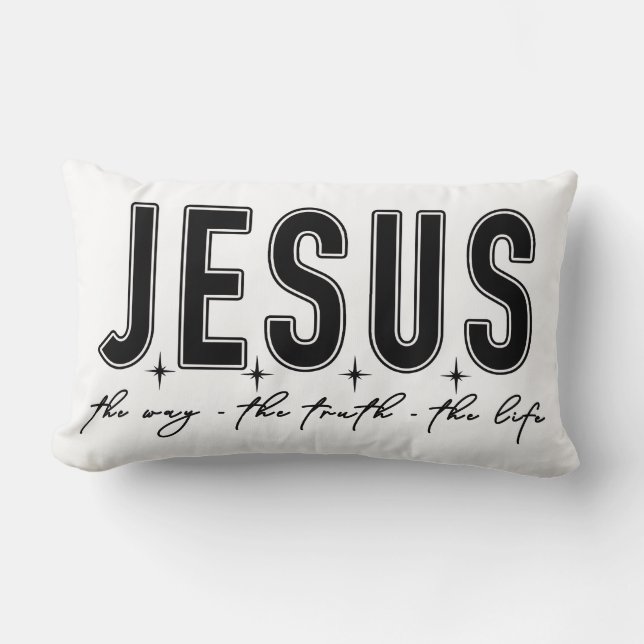 Jesus Lumbar Pillow (Front)