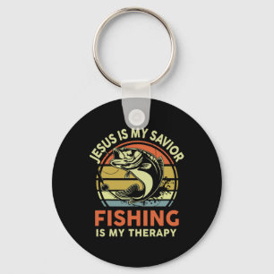 Jesus Made Me Fisher Of Man Christian Funny B Fish Keychain