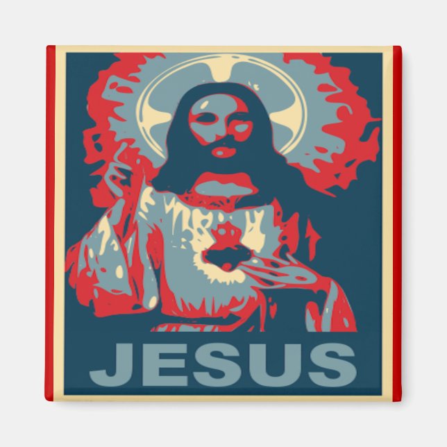 Jesus Magnet (style Obama) (Devant)