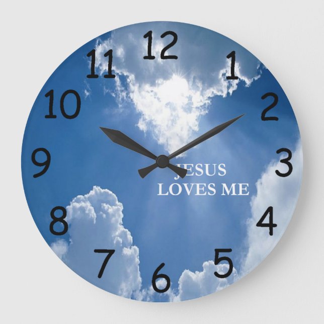 Jésus M'Aime Horloge (Recto)