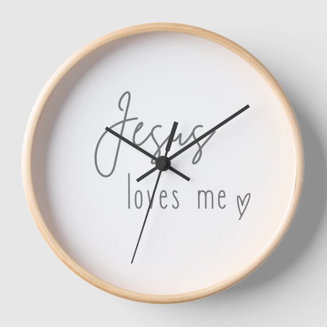 Jésus m'aime. Horloges (Recto)