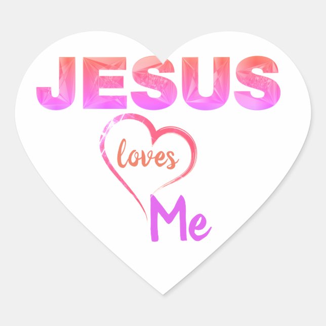 Jésus M'aime Sticker (Devant)