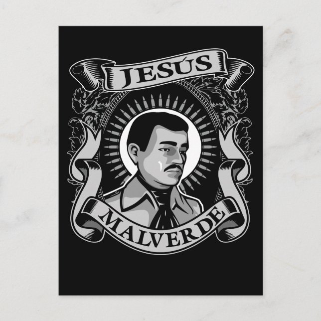 Jesus Malverde Gift Mexican Hero Jesus Malverde Postcard (Front)