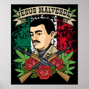 Jesus Malverde Gift Women & Men Jesus Malverde Poster