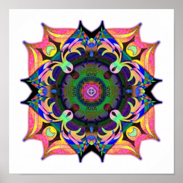 Jesus Mandala Poster (Front)