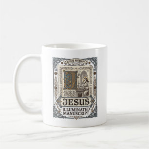 Jesus Manuscript Jesus Christian Faith Vintage Coffee Mug