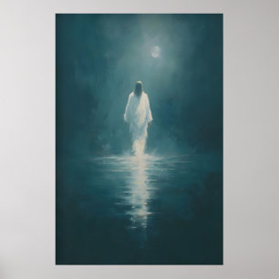 Jésus Marchant Sur L'eau, Art Mural Chrétien