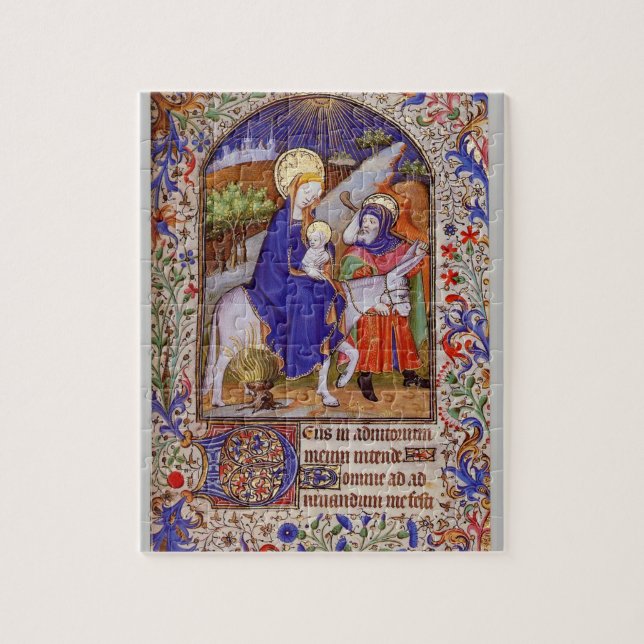 Jesus Mary and Joseph flight into Egypt Jigsaw Puzzle (Vertical)
