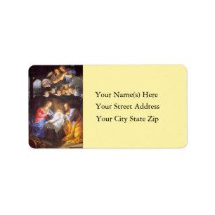 Jésus Mary et étiquette de adresse de cru de
