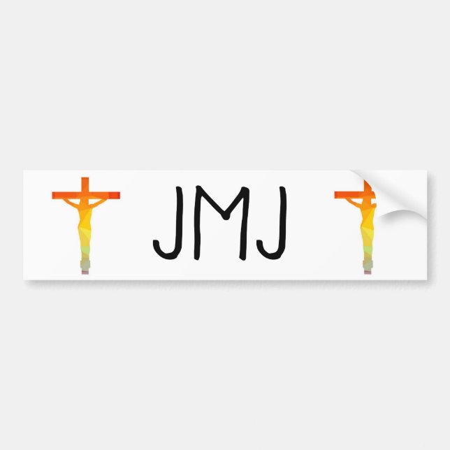 Jesus Mary Joseph Bumper Sticker (Front)