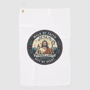 Jesus Matcha Cafe Trend Shirt Christian Graphic_1 Golf Towel