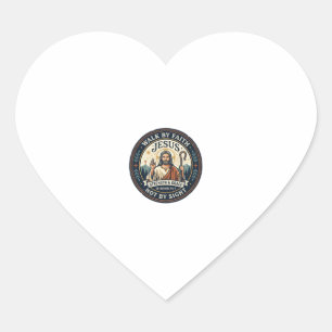 Jesus Matcha Cafe Trend Shirt Christian Graphic_1 Heart Sticker