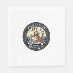 Jesus Matcha Cafe Trend Shirt Christian Graphic_1 Napkin