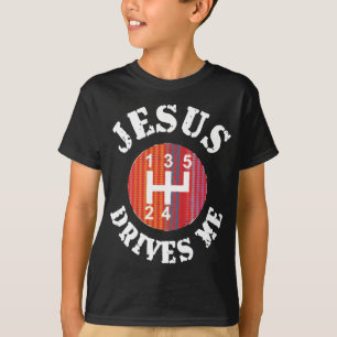 Jésus me conduit le T-shirt des enfants de
