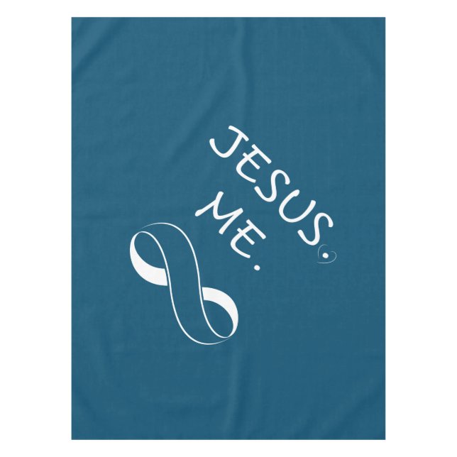 Jesus Me Infinity Tablecloths Christian Parties (Front)