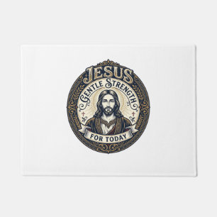 Jesus Memory Care Alzheimer Caregiver Shirt Christ Doormat