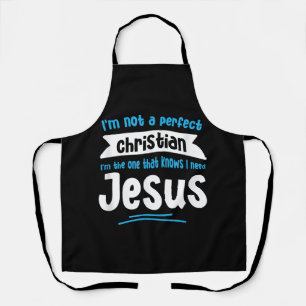 Jesus Men Women Kids Fun Christian Bible Faith Jes Apron