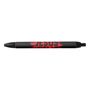 Jesus Men Women Kids Fun Christian Bible Faith Jes Black Ink Pen