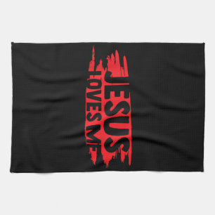 Jesus Men Women Kids Fun Christian Bible Faith Jes Kitchen Towel